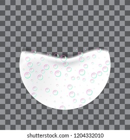 Foam effect icon. Realistic illustration of foam effect vector icon for web design