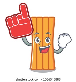 Foam finger air mattress mascot cartoon
