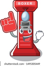 Foam finger boxing game machine cartoon shape