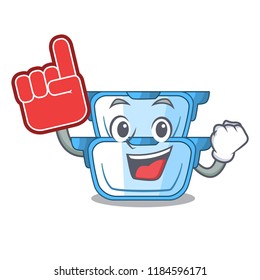 Foam finger cartoon double boiler for the cake steaming