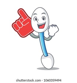 Foam finger cotton swab mascot cartoon