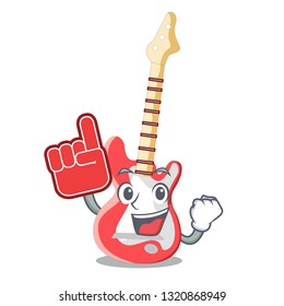 Foam finger electric guitar  