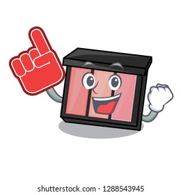 Foam finger eye shadow 
