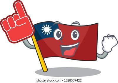 Foam finger flags taiwan are stored cartoon drawers