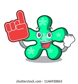 Foam finger free form mascot cartoon