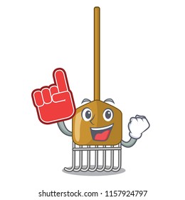 Foam finger Garden tools and supplies for soil treatment character
