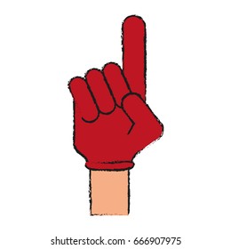 foam finger icon image 