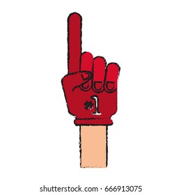 foam finger icon image 