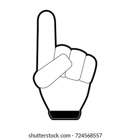 foam finger icon image 