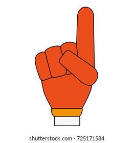 foam finger icon image