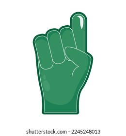 foam finger icon on white background