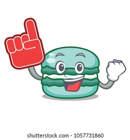 Foam finger macaron character cartoon style