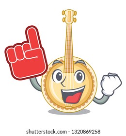 Foam finger miniature banjo  