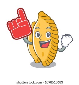 Foam finger pastel mascot cartoon style