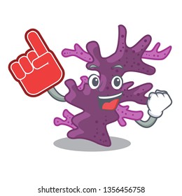 Foam Finger Purple Coral Reef The Shape Mascot