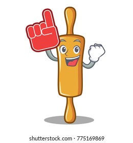 Foam finger rolling pin character cartoon