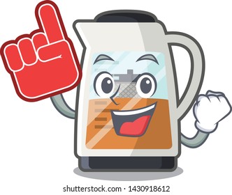 Foam finger tea maker in the character refrigerators