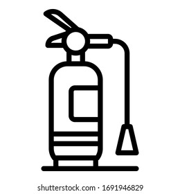 Foam fire extinguisher icon. Outline foam fire extinguisher vector icon for web design isolated on white background