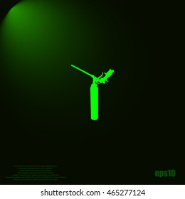 Foam gun icon