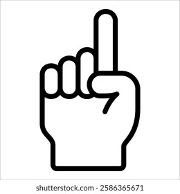 Foam Hand Icon Element For Design