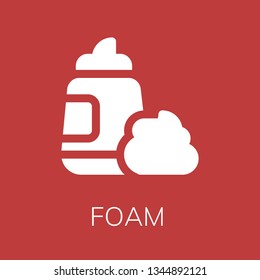  Foam icon. Editable  Foam icon for web or mobile.