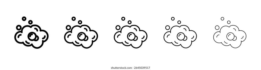 Foam icon filled flat sign concept for web design.