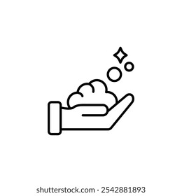 Foam icon. filled and line stroke icons