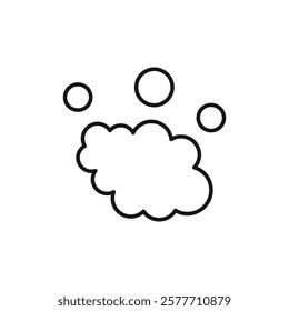 Foam icon Flat simple outline