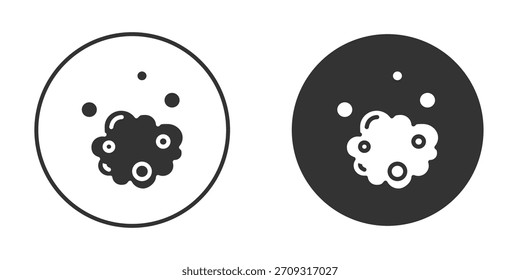 Icono de espuma en estilo glifo para el Diseño web. Iconos de UI UX