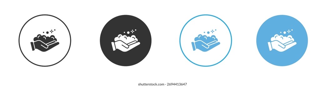 Icono de espuma. Plantilla de diseño de iconos gráficos