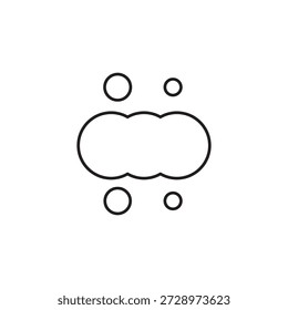 ícone de espuma ilustração elemento design