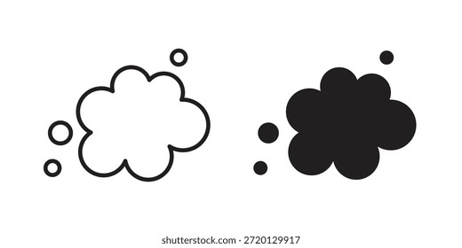 Ilustração de ícone de espuma, vetor de linha fina, sinal de design da web,