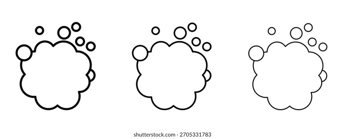 Foam icon linear style sign for mobile concept and web design.