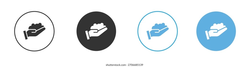 Conjunto de diseño de Plantilla de logotipo de icono de espuma