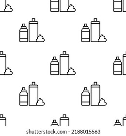 foam icon pattern. Seamless foam pattern on white background.