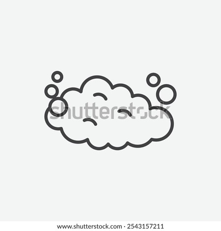 Foam icon set. vector illustration.