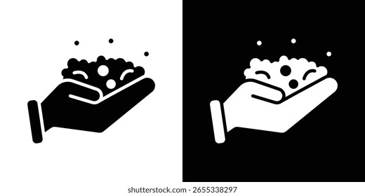 Foam icon symbol collection. Flat vector stock illustration.