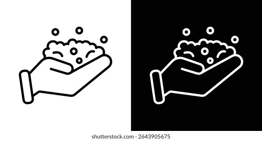 Conceito de símbolo de ícone de espuma para design gráfico, site, UI. EPS