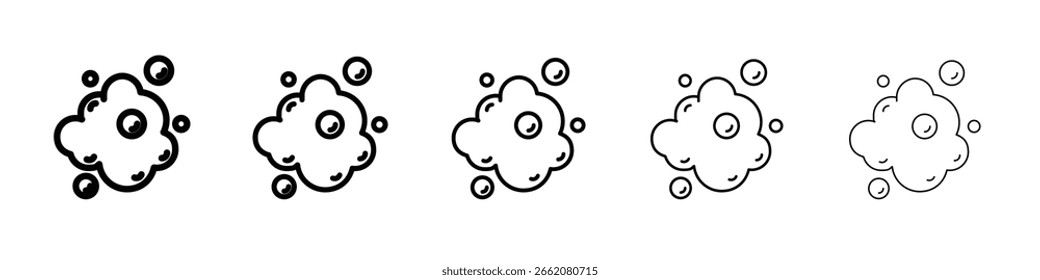 Foam icon Symbol concept for web design.simple line vector icon. logo illustration.