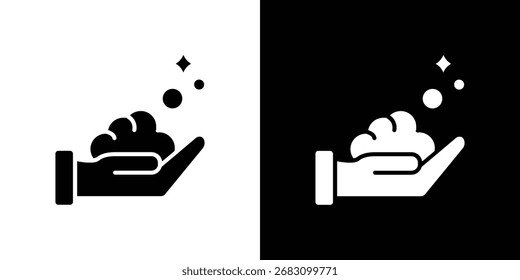 Icono de espuma Diseños gráficos de Vector. Adecuado para su uso en App de Web,
