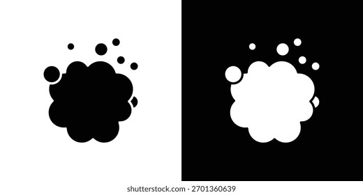Ícone de espuma. Ilustração vetorial. Design plano.