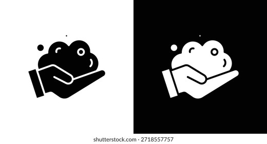 Ilustração do vetor do ícone da espuma - ícones do vetor do estilo preto de alta qualidade