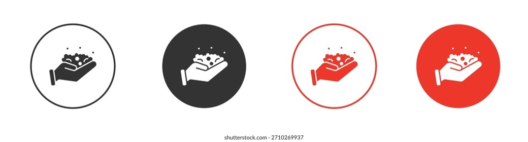 Icono de espuma. diseño de Vector de Web