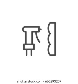 Foam Insulation Line Icon