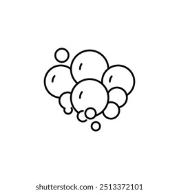Icono simple aislado de espuma para varios tipos de diseño