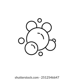 Foam Line Icon for Various Types of Design