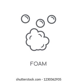 Foam linear icon. Modern outline Foam logo concept on white background from Hygiene collection. Suitable for use on web apps, mobile apps and print media.