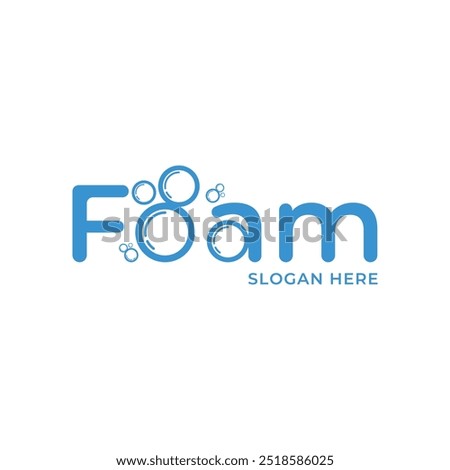 foam logo design concept idea