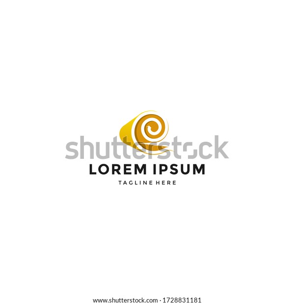 Foam Logo Design Concept Logo Template Stock Vector (Royalty Free