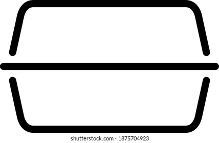 Schaummehl-Box-Symbol, Vektorgrafik